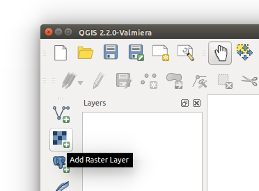 Add raster in QGIS