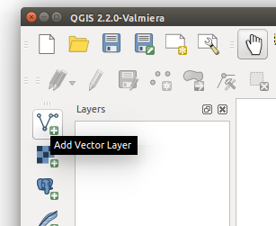 Add vector in QGIS