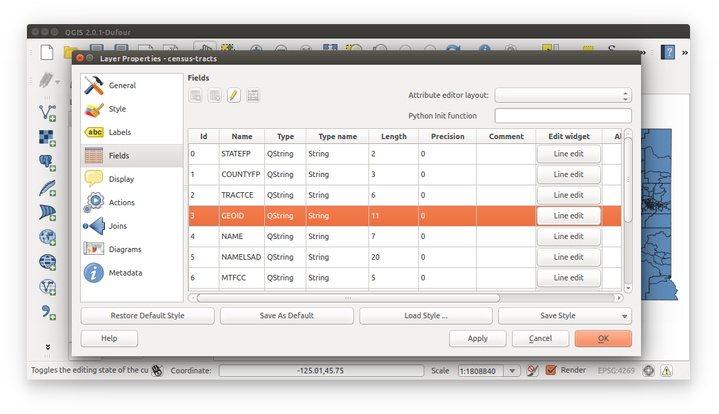 Spatial Data Carpentry: Census Join - Tract field data types