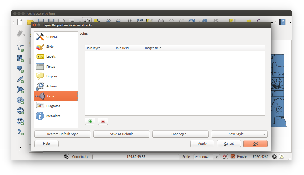 Spatial Data Carpentry: Census Join - view tracts properties