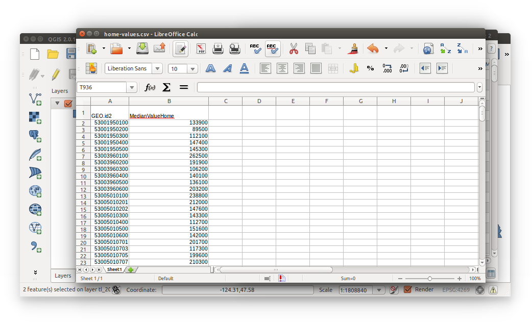 Spatial Data Carpentry: Census Join - Wrangle Home Values CSV