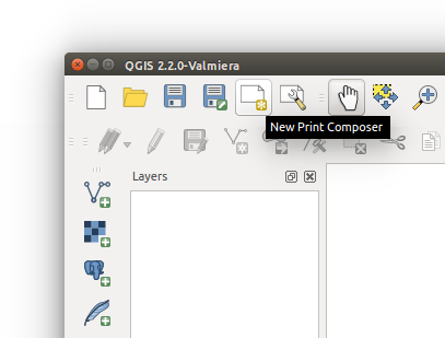 Create new Print Composer workspace