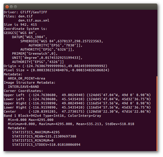 Using GDAL to check projection