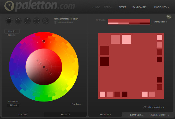 Spatial Data Carpentry: Paletton.com color wheel