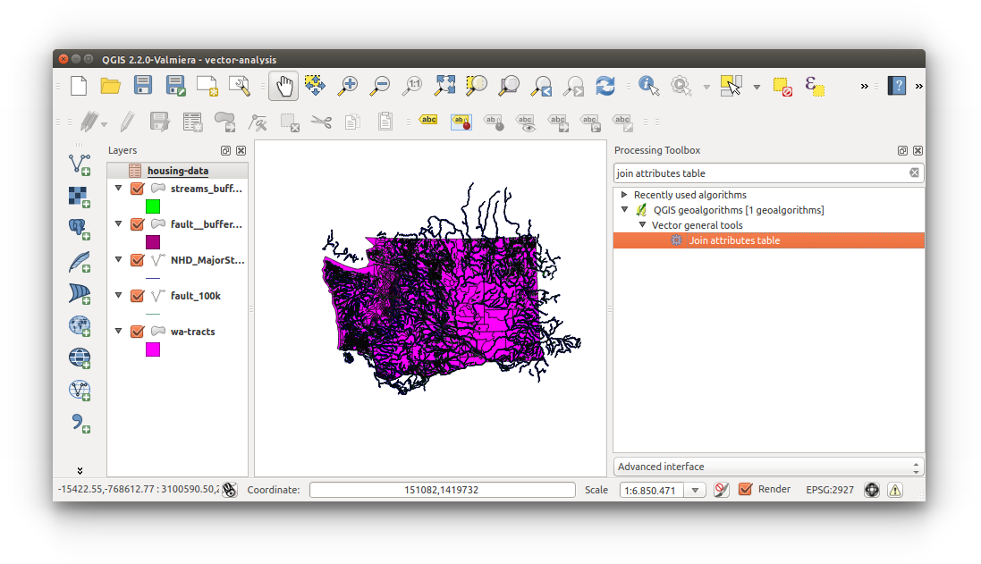 Spatial Data Carpentry: Vector Analysis - join attribute table