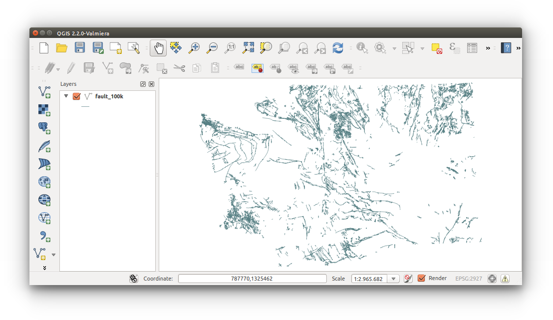 Spatial Data Carpentry: Vector Analysis - streams and faults